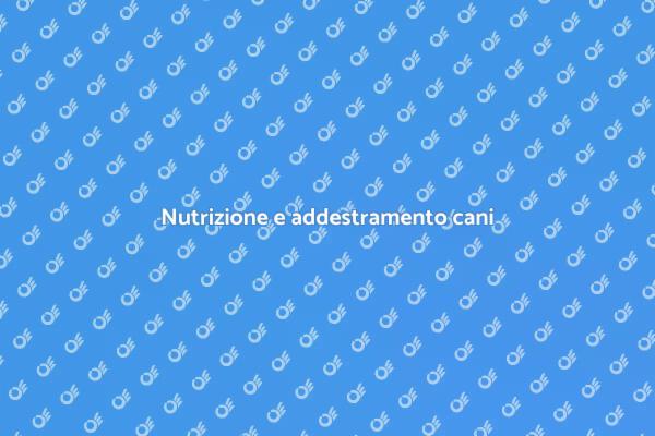 Risolvere problemi di alimentazione cani