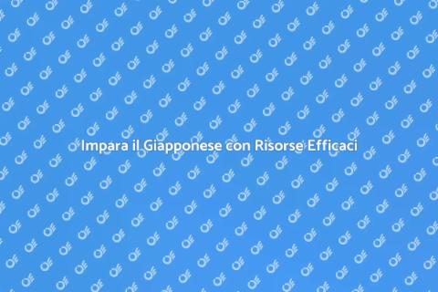 Materiale Didattico Giapponese
