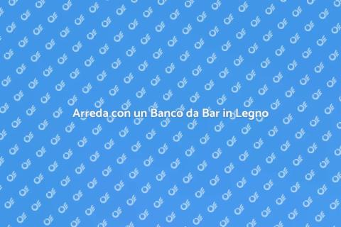 Banco da Bar in Legno Massello