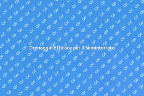 Installazione Sistema Drenaggio Casa