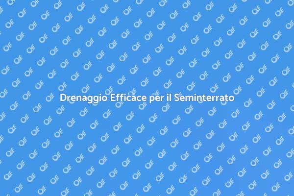 Come Installare un Sistema di Drenaggio