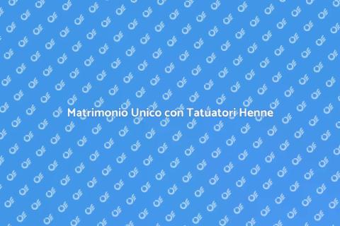 Tatuatori Henne per Matrimoni Eleganti