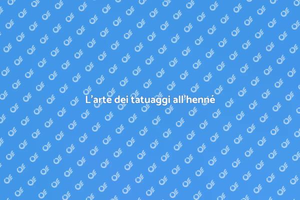 Esplora i tatuaggi all'henné artistici