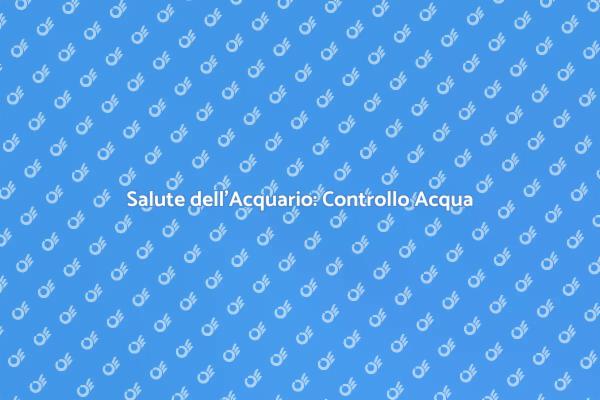 Mantenere l'Acqua Ideale per il Tuo Acquario