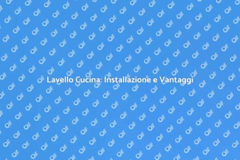 Installazione Lavello Cucina con Dispensa