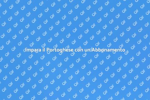 Abbonamento Mensile per Lingua Portoghese