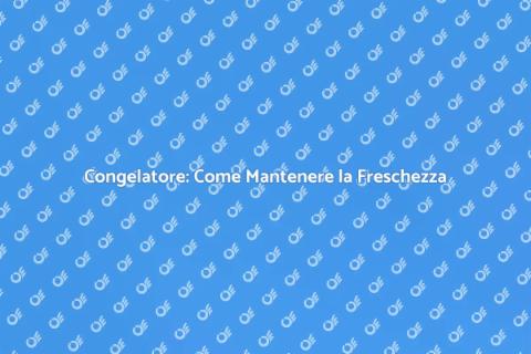 Manutenzione Congelatore: Guida Essenziale