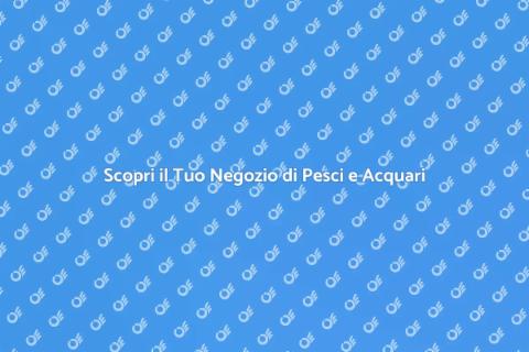 Negozio di Pesci e Acquari Affascinante