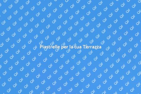 Installazione Piastrelle Terrazza