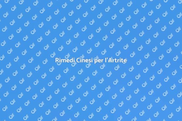 Allevia l'Artrite con Terapie Cinesi