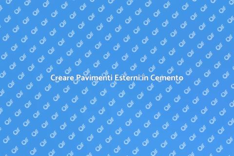 Pavimento in Cemento Resistente