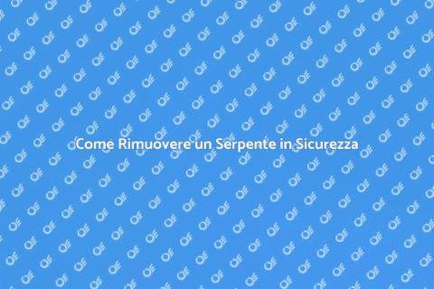 Rimuovere un serpente: Guida Pratica