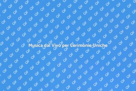 Prenotare un'Orchestra per Cerimonie