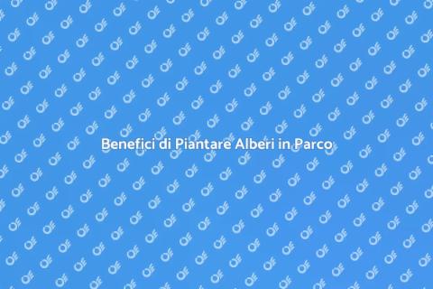 Piantare Alberi in un Parco