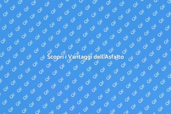 Trasforma il Tuo Esterno con Asfalto