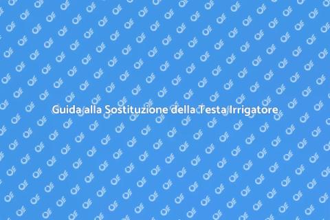 Sostituire Testa Irrigatore: Guida Pratica