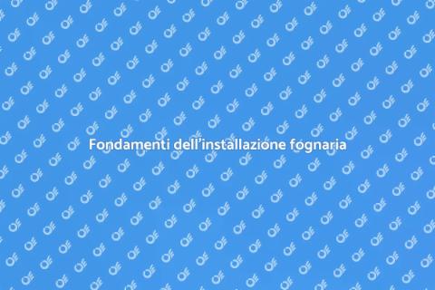 Installare una linea fognaria