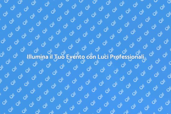 Trasforma i Tuoi Eventi con Luci Magiche