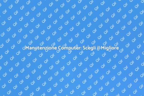 Tecnico Manutenzione Computer Affidabile