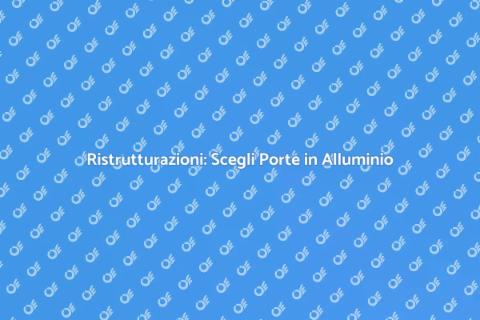 Porta in Alluminio per Interni