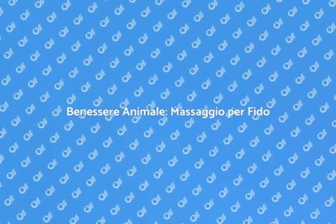 Massaggiatore per Animali: Benessere Fido