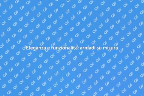 Armadio su misura con dettagli intarsi