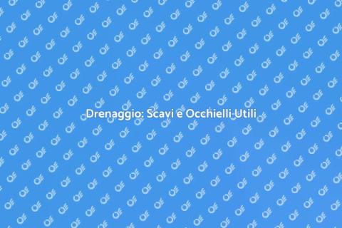 Scavi e Occhielli per Drenaggio Efficace