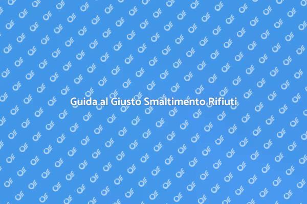 Smaltimento Sostenibile di Materiali