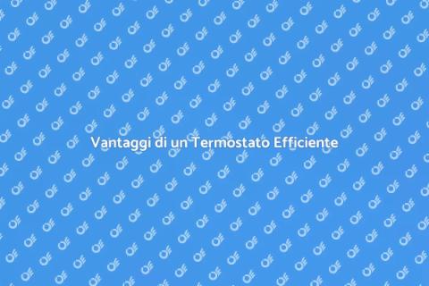 Termostato di Alta Qualità: Vantaggi