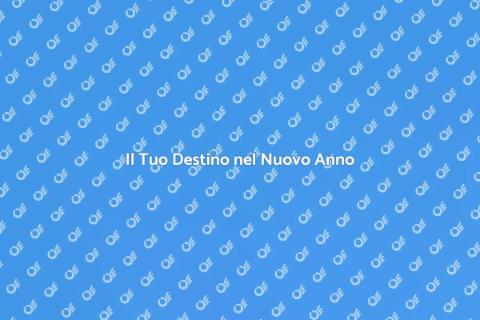 Previsione Astrologica Annuale