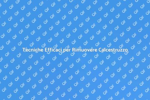 Rimozione Calcestruzzo nei Lavori Pubblici