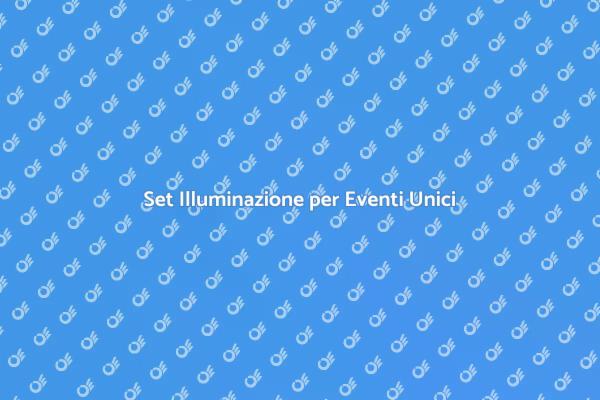 Trasforma il Tuo Evento con Illuminazione