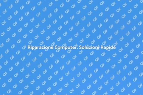Riparazione Computer: Torna in Pista