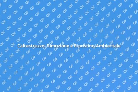 Rimuovere Calcestruzzo in Aree Sensibili