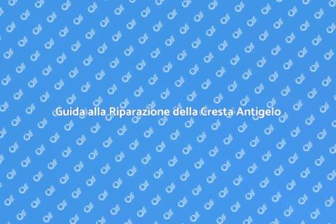 Riparare Cresta Antigelo in Casa