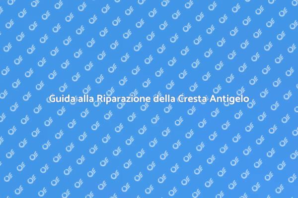 Come Riparare una Cresta Antigelo