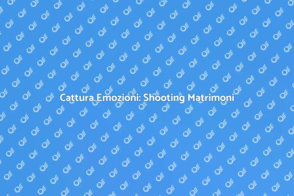 Cattura la Magia del Tuo Matrimonio