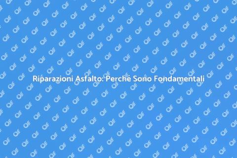 Riparazione dell'Asfalto Essenziale