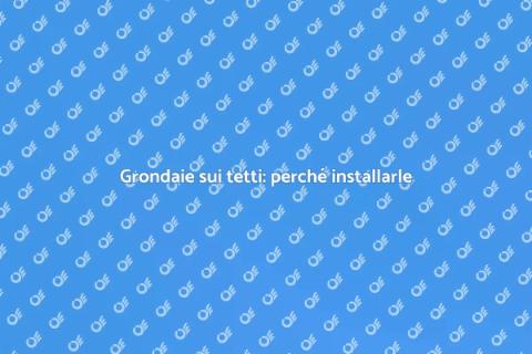 Installazione grondaie su tetti