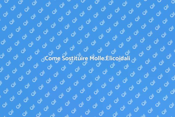 Sostituzione Efficace delle Molle Elicoidali