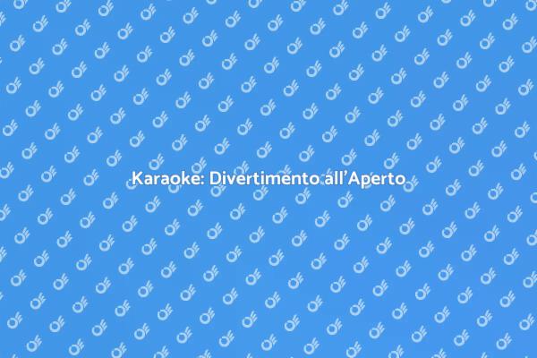 Karaoke: L'Essenza degli Eventi Estivi