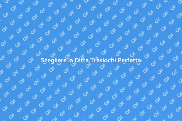 Trasloca Sereno con Esperti Traslocatori