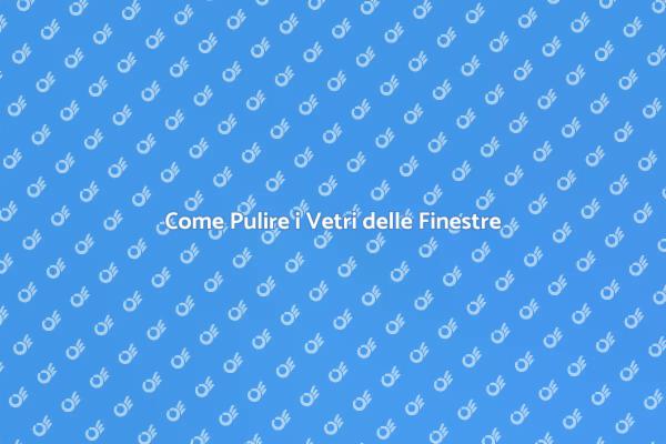 Pulizia Efficace dei Vetri delle Finestre