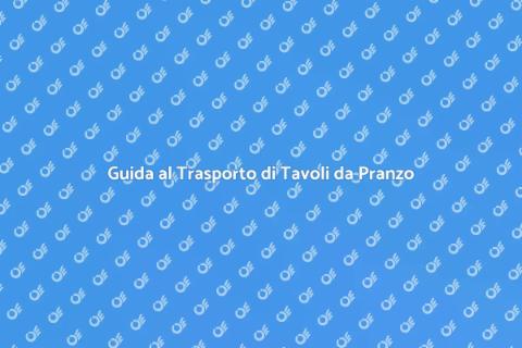 Trasportare Tavolo da Pranzo Facile