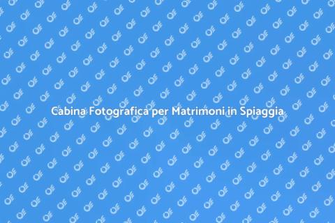 Affitto Cabina Fotografica Matrimonio