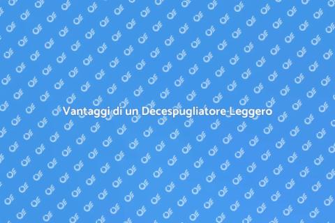 Decespugliatore Leggero e Maneggevole