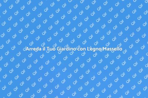 Set da Giardino in Legno Massello