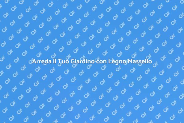 Il Tuo Giardino con Set in Legno