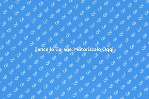 Motorizzazione Cancello Garage Facile