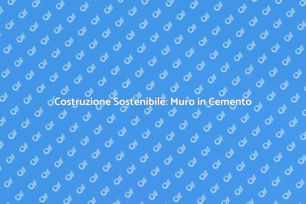 Costruisci il Tuo Muro in Cemento Cellulare